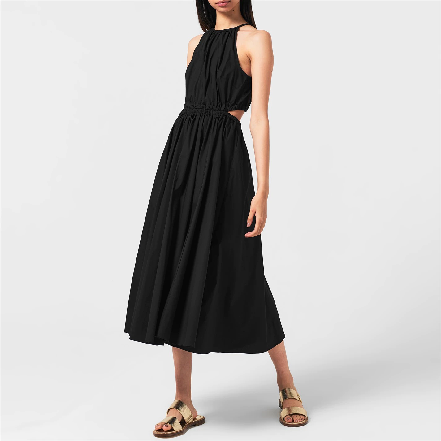MICHAEL MICHAEL KORS Halter Midi Dress 4 MICHAEL MICHAEL KORS Halter Midi Dress - Image 2