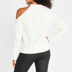 MICHAEL Michael Kors MMK Cutout Sweater Ld24 -MICHAEL Michael Kors Official Shop 32825601 xxl a2