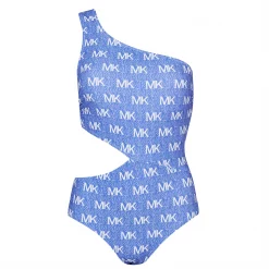 MICHAEL Michael Kors MMK Cut Out One Shoulder One Piece - Monogram