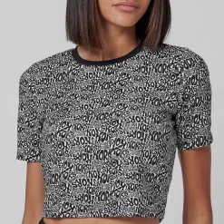 MICHAEL MICHAEL KORS Allover Logo Crop Top -MICHAEL Michael Kors Official Shop 64472999 xxl a4