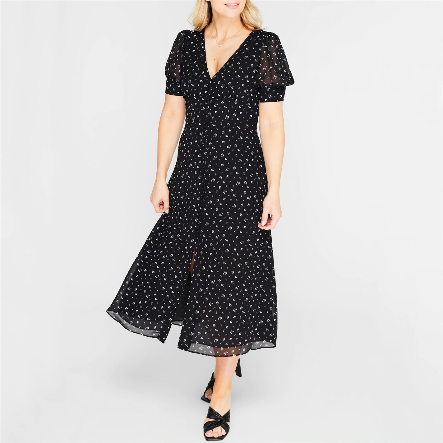 MICHAEL Michael Kors Michael Kors Puff Sleeve Dress 4 MICHAEL Michael Kors Michael Kors Puff Sleeve Dress - Image 2