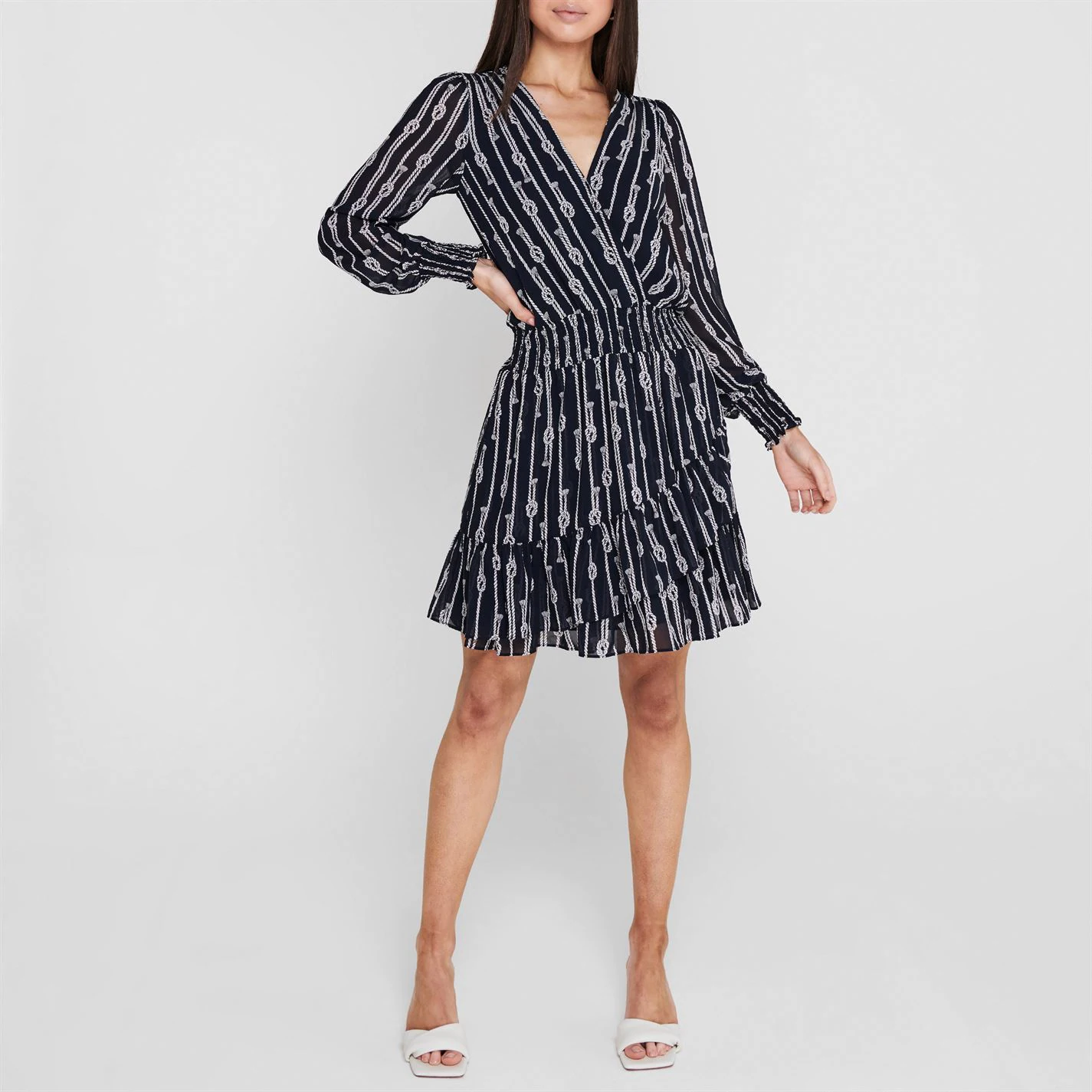 MICHAEL Michael Kors Long Sleeve Julia Mini Dress 4 MICHAEL Michael Kors Long Sleeve Julia Mini Dress - Image 2
