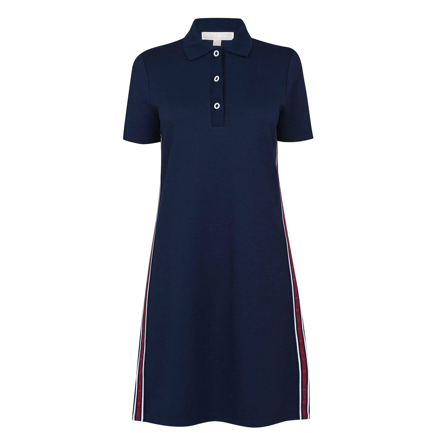 MICHAEL Michael Kors Short Sleeve Tape Polo Dress 3 MICHAEL Michael Kors Short Sleeve Tape Polo Dress