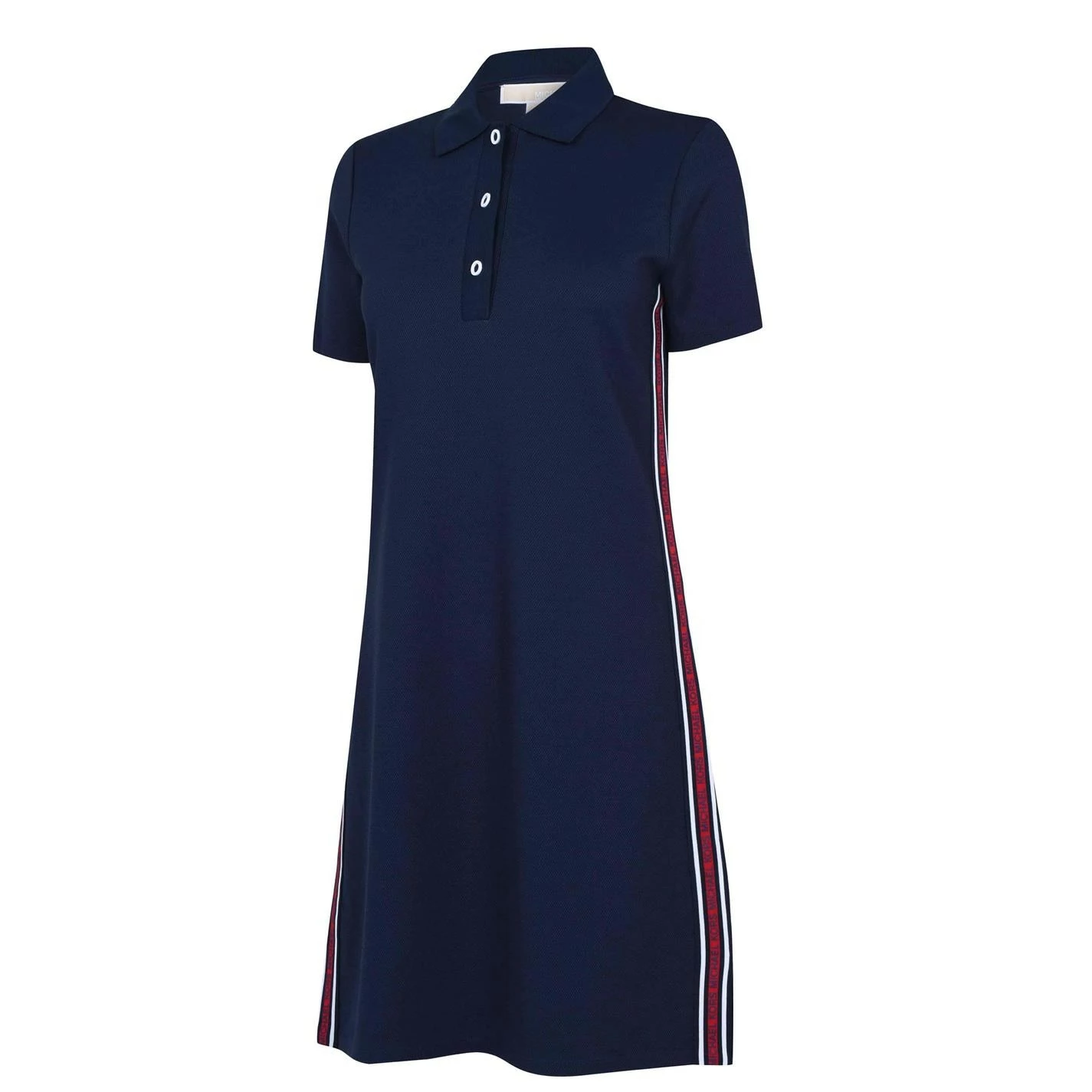 MICHAEL Michael Kors Short Sleeve Tape Polo Dress 8 MICHAEL Michael Kors Short Sleeve Tape Polo Dress - Image 6