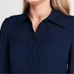 MICHAEL Michael Kors Long Sleeve Satin Mini Dress -MICHAEL Michael Kors Official Shop 65125018 xxl a3