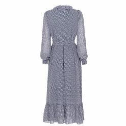 MICHAEL Michael Kors Long Sleeve Floral Midi Dress -MICHAEL Michael Kors Official Shop 65223618 xxl a10