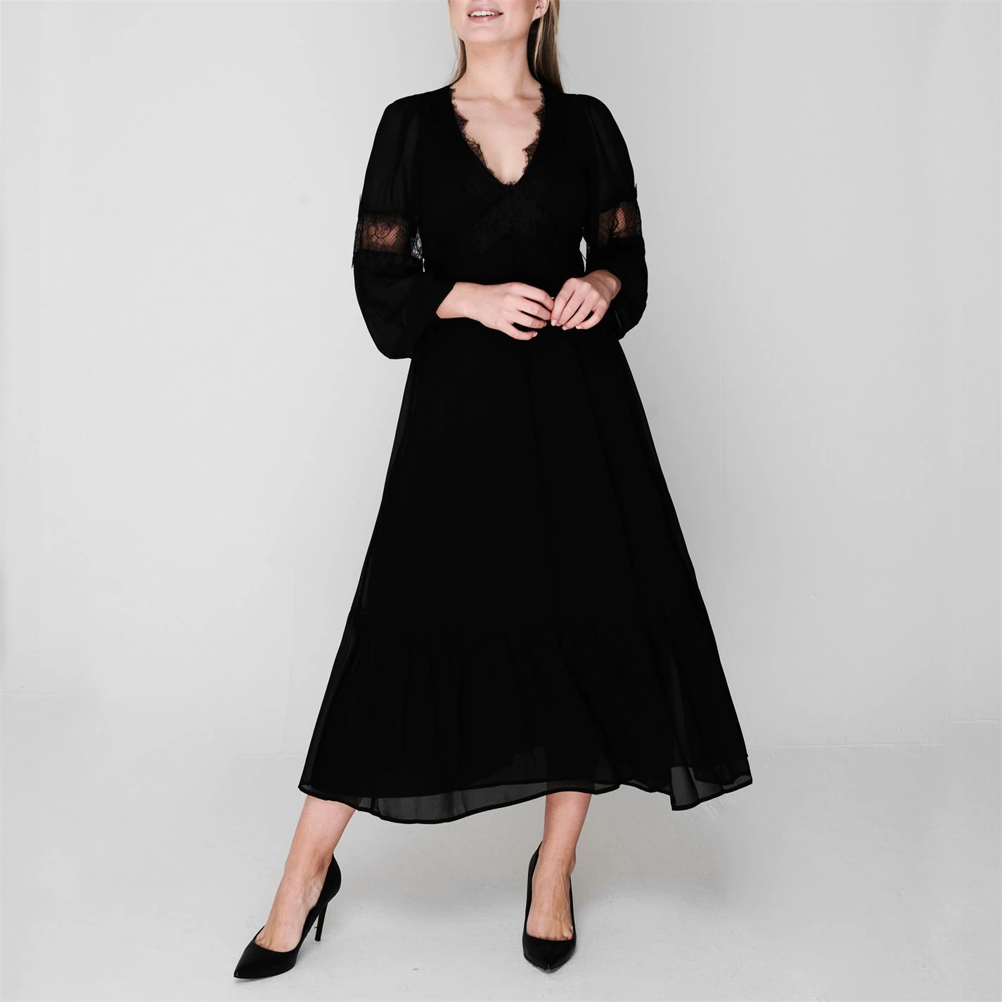 MICHAEL Michael Kors Lace Trim Dress 4 MICHAEL Michael Kors Lace Trim Dress - Image 2