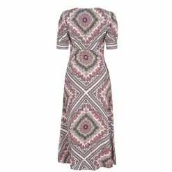 MICHAEL Michael Kors Puff Sleeve Midi Dress -MICHAEL Michael Kors Official Shop 66344106 xxl a10