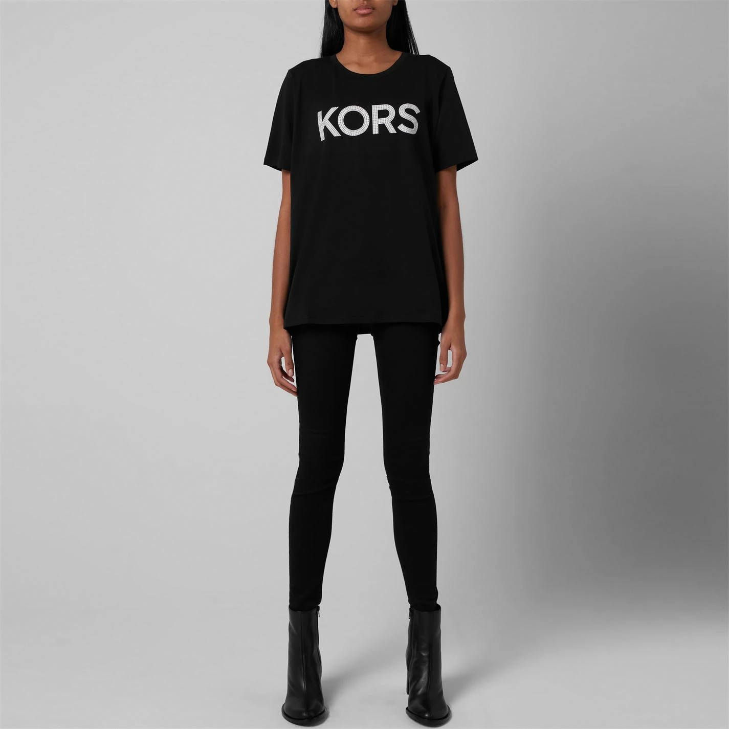 MICHAEL MICHAEL KORS Stud Crew Neck T Shirt 4 MICHAEL MICHAEL KORS Stud Crew Neck T Shirt - Image 2