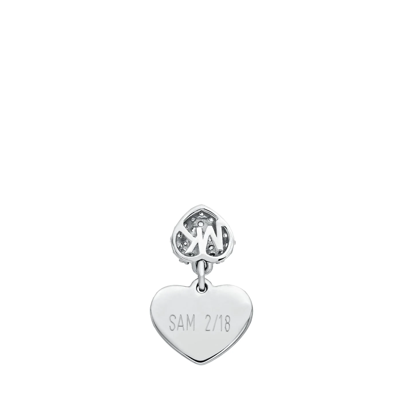 MICHAEL Michael Kors Plated Pave Heart Necklace 8 MICHAEL Michael Kors Plated Pave Heart Necklace - Image 6