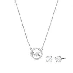 MICHAEL Michael Kors 14k Gold Plated Pave Logo Charm Necklace and Stud Earring Set 10 MICHAEL Michael Kors 14k Gold Plated Pave Logo Charm Necklace and Stud Earring Set -MICHAEL Michael Kors Official Shop 70654011 xxl a4