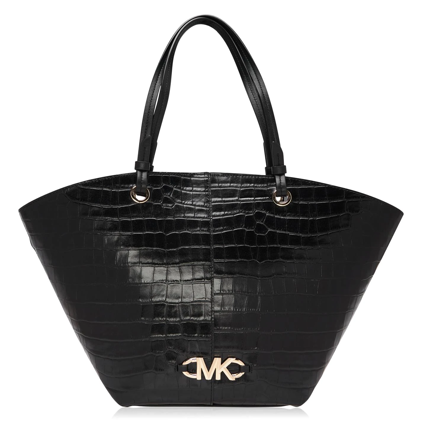 MICHAEL Michael Kors Michael Michael Kors Izzy Croc Fan Tote 3 MICHAEL Michael Kors Michael Michael Kors Izzy Croc Fan Tote