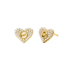 MICHAEL Michael Kors 14k Gold Plated Heart Stud Earrings