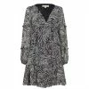 MICHAEL Michael Kors Michael Kors Long Sleeve Zebra Mini Dress Womens